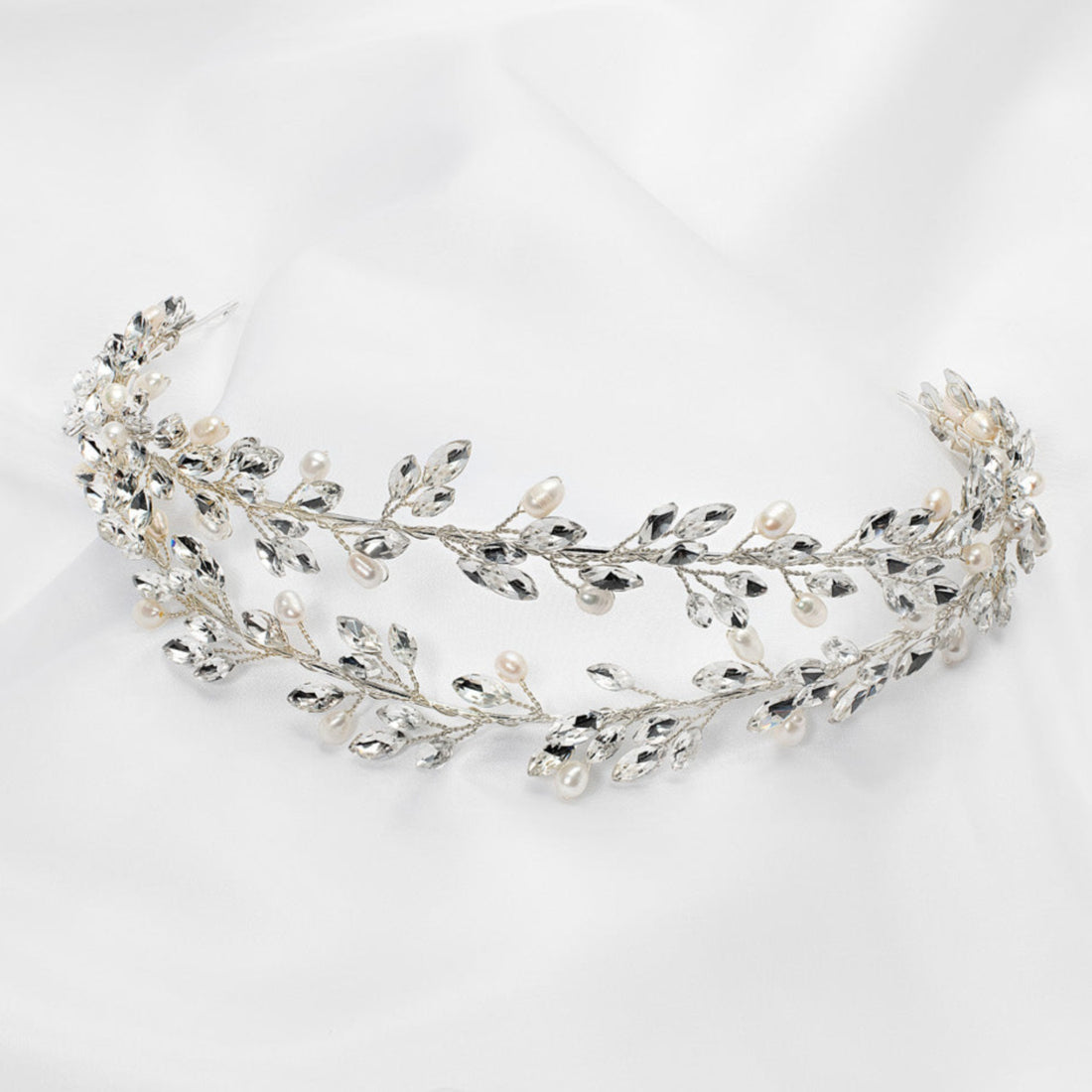 Double Row Crystal Bridal Headband