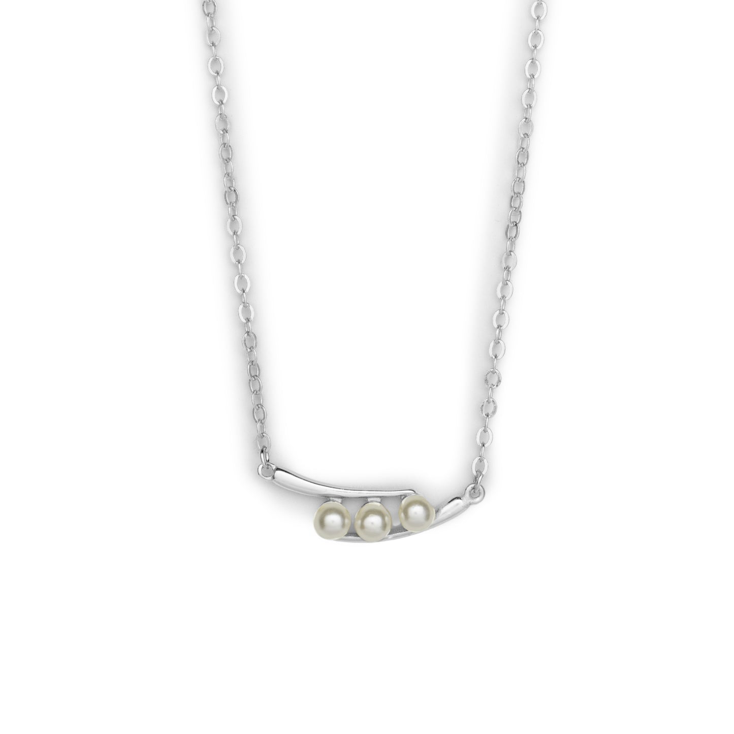 Peas In A Pod Necklace l Silver & Gold