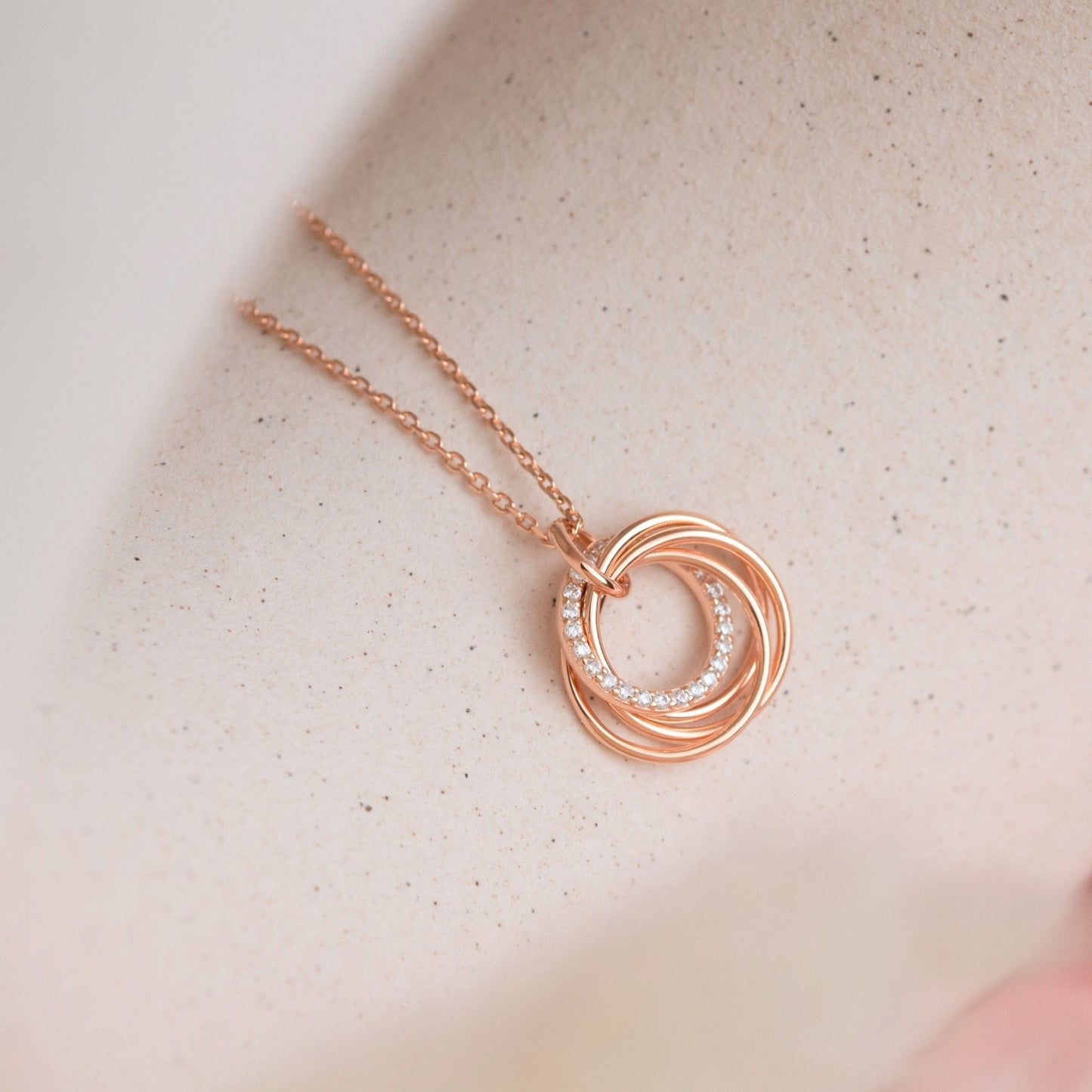 4 Rings for 4 Generations Necklace