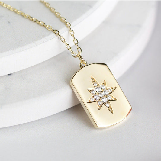 Starburst Disc Necklace