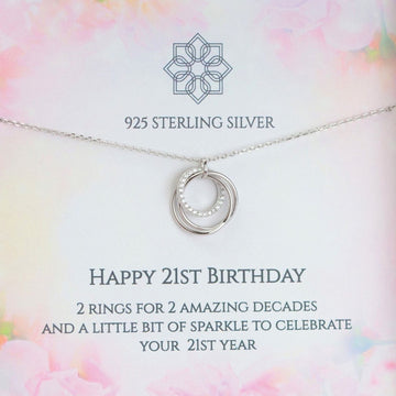 21st Birthday Ring Necklace