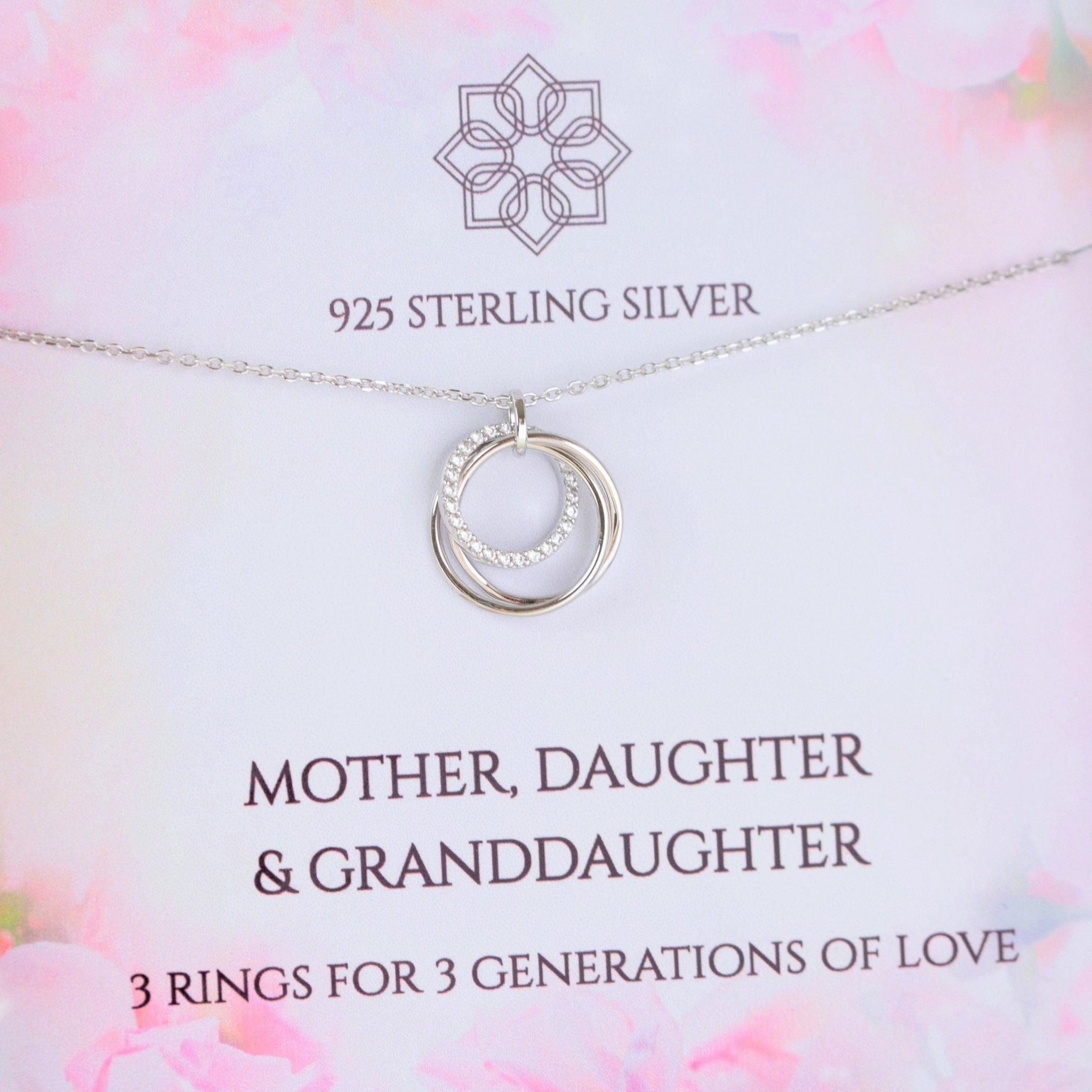 Three Generations necklace set, Grandmother, mother and daughter