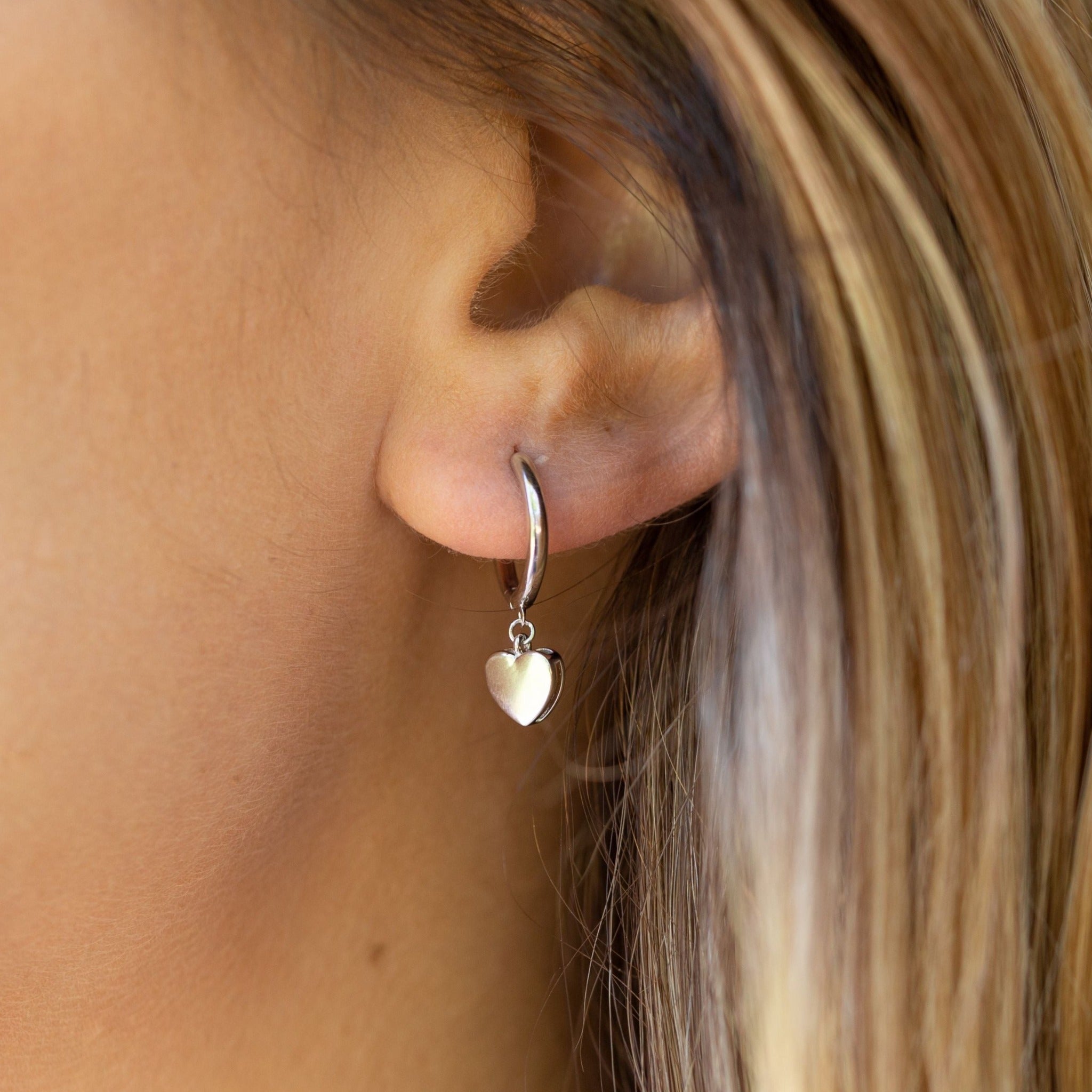 1 Inch Sterling Silver Hoop Earrings / Gift for Her / Jewelry Sale / Medium Silver  Hoops / Hammered Hoops / Basic Hoops / Minimalist Earring - Etsy